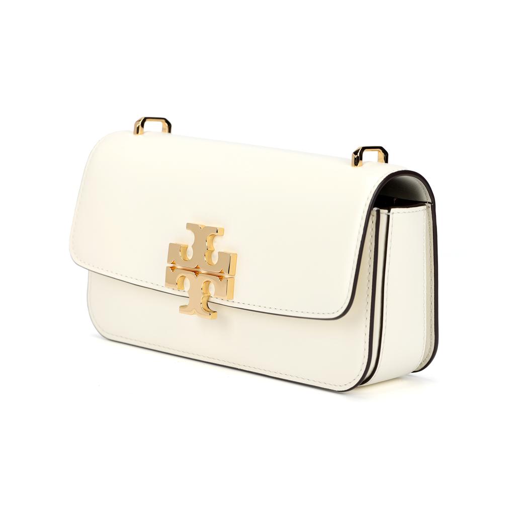 Tory Burch Eleanor Minimalist Brand Logo Leather Shoulder Bag Small Women shoulder bag Warm-White 158734-100