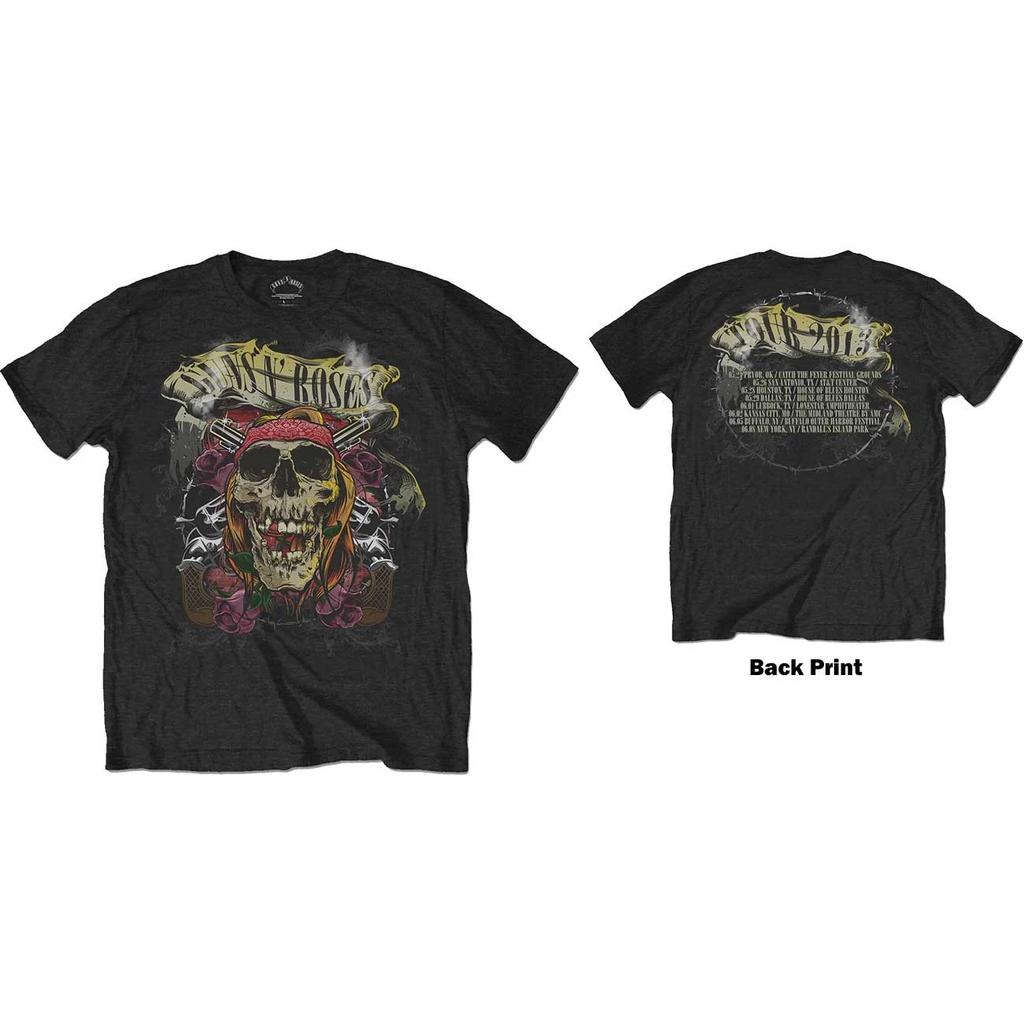 Guns N' Roses T-Shirt: Trashy Skull (Back Print) OFFICIAL NEW