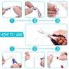 DIY Jewelry Making Tools: Open Jump Rings, Lobster Clasps, Crimp Beads, Earring Hooks for Craft Repair & Beginners