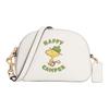 X Peanuts Collaboration Serena 16 Husto Print Leather Mini Crossbody Bag Women Bags White C4600-IMCAH