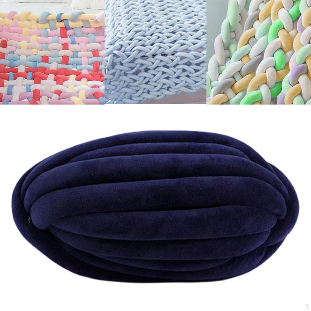 Gruba włóczka Bulky Jumbo Tubular Arm Knitting na poduszkę, koc, matę