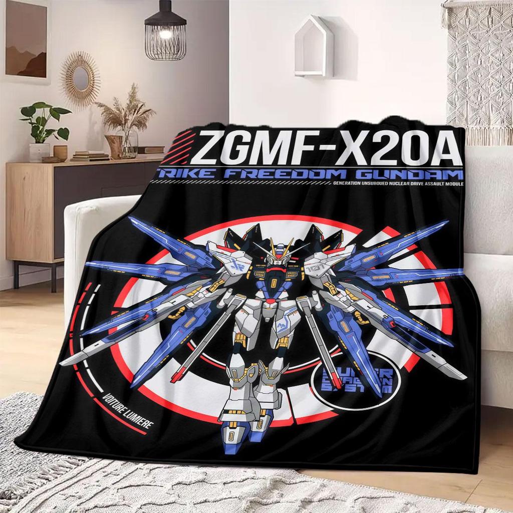 Gundam RX-78-2 Print Blanket Warm Comfortable Flannel Blanket Suitable for Bedrooms,Sofas,Beds,Chairs,Picnics,Travel