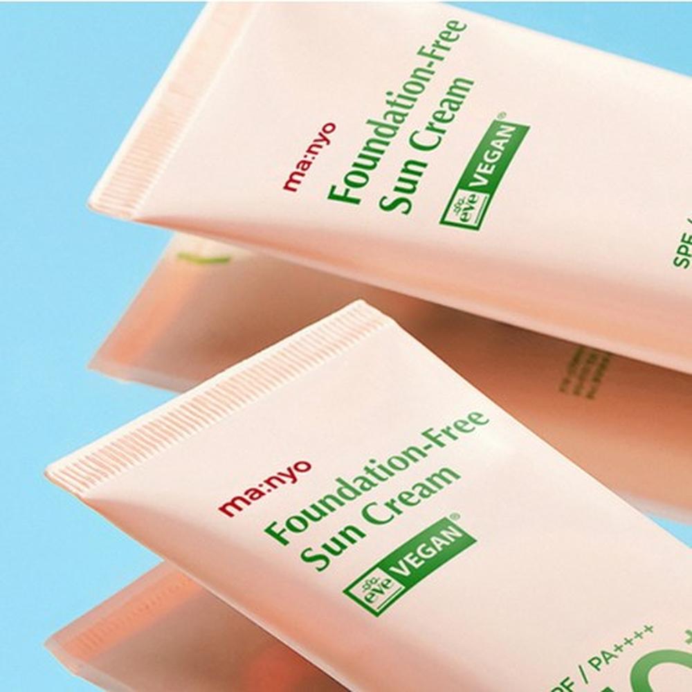 MANYO FACTORY Apsauginis kremas nuo saulės be makiažo pagrindo SPF50+ PA++++ 50ml – Tonizuojantis ir UV apsauga, Korėjietiškas