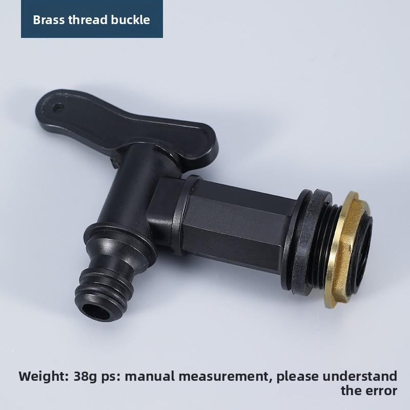 IBC Tote S60*6 Small Nozzle Connector Rain Barrel Connector Faucet Spout Garden Accessory Blue