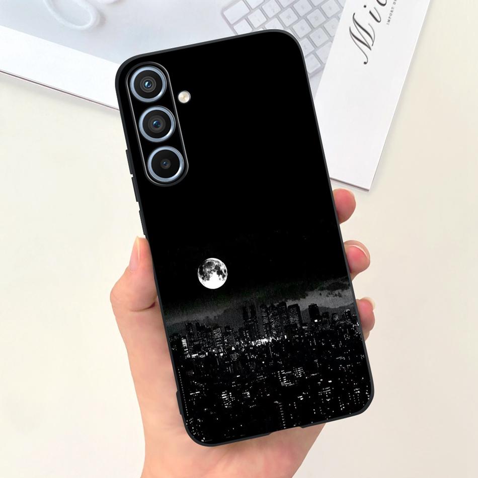 For Samsung Galaxy A54 Case 2023 Cool Fashion Moon Pattern Jelly Soft Silicone Phone Back Cover For Samsung A54 5G SM-A546B