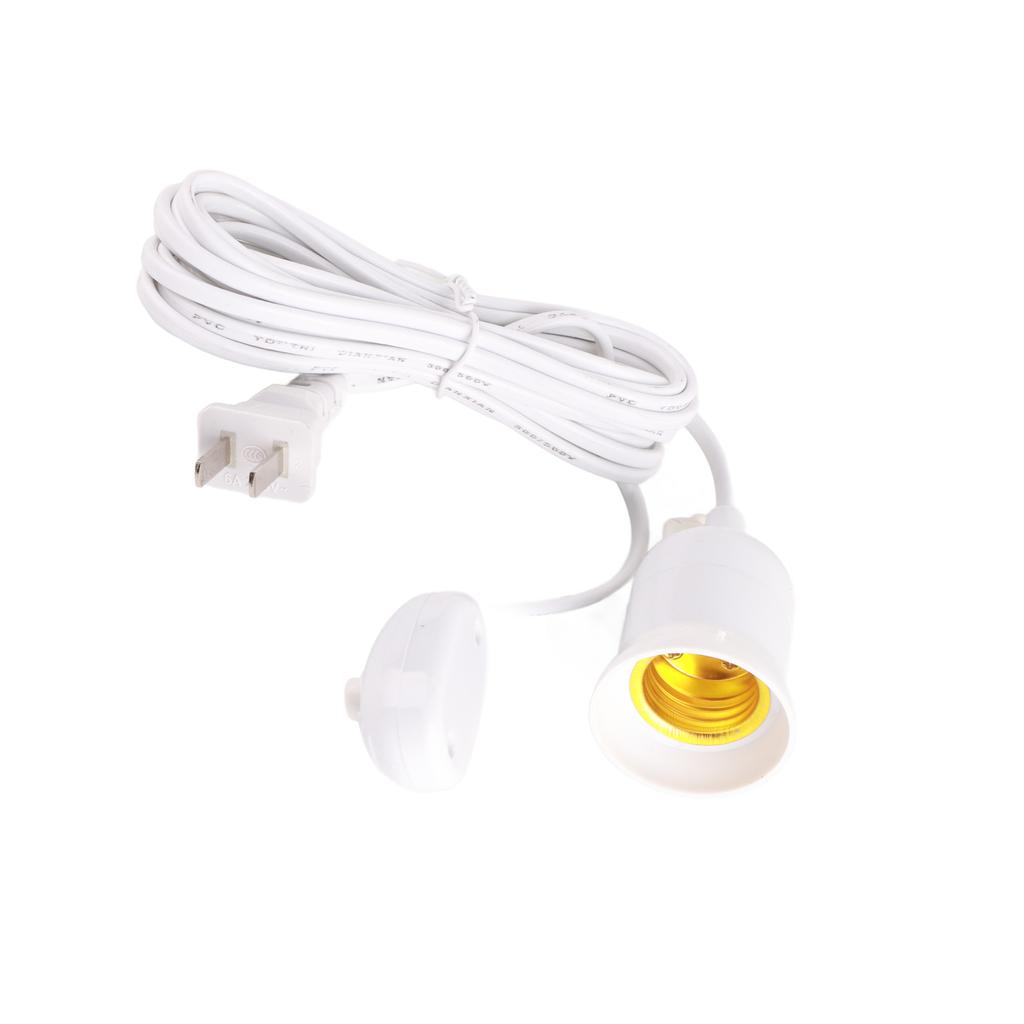 Household E27 Screw Head Wire Socket Electric Bulb Hanging Hanging Lampholder Wire