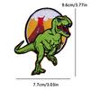 Fusible Iron On Patch Cute Animal Patch Embroidery with Cat Butterfly Dinosaur Fantasy Trio for Kids Vest Kawaii Story Decor