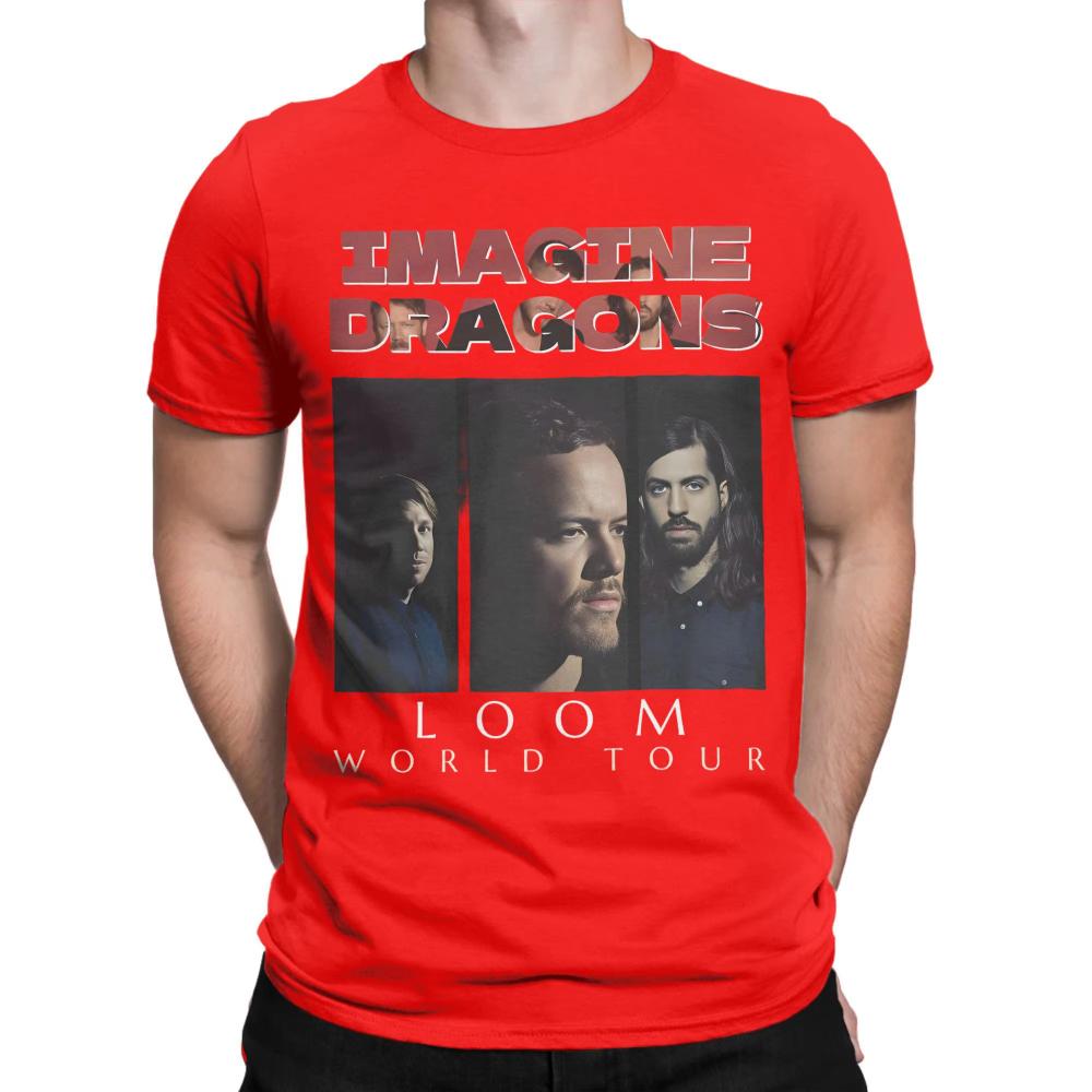 

Imagine Dragons Reflections Fans Tour 2025 Футболка для Чоловіків Жінок Бавовняна Футболка Круглий Виріз Футболки Чоловічий Короткий Рукав Одяг Великий Розмір S