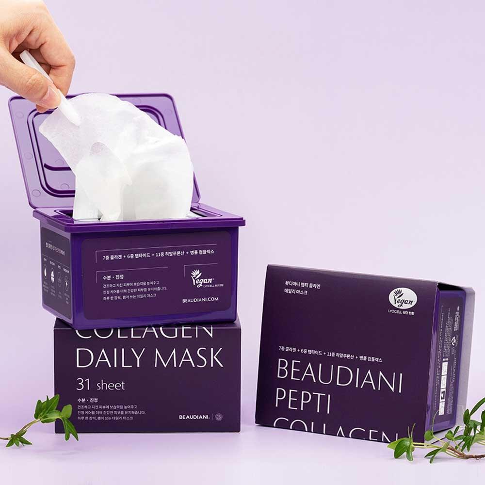 BEAUDIANI Pepti Collagen Daily Mask, 31 Packungen, 1 Packung