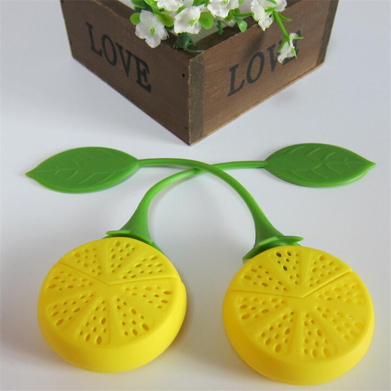 

1Pc Creative Silicone Funny Leaf Lemon Shape Tea Infuser Loose Strainer Herbal Spice Infuser Filter Tool лимон