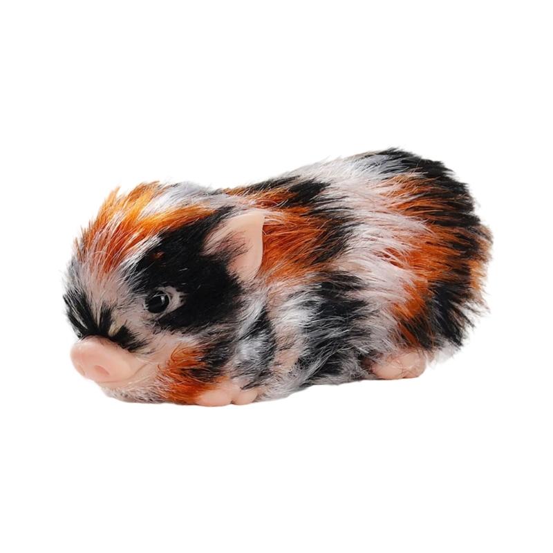 

Life Like Reborns Pig Toy Animal Dolls Stretchy Figure Dolls Desk Display Toy Toddler Educational Figurine Pet Raise Toy