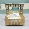 Light Luxury Crystal Tissue Box European Style Napkin Dispenser Fashion Paper Storage Box  Office