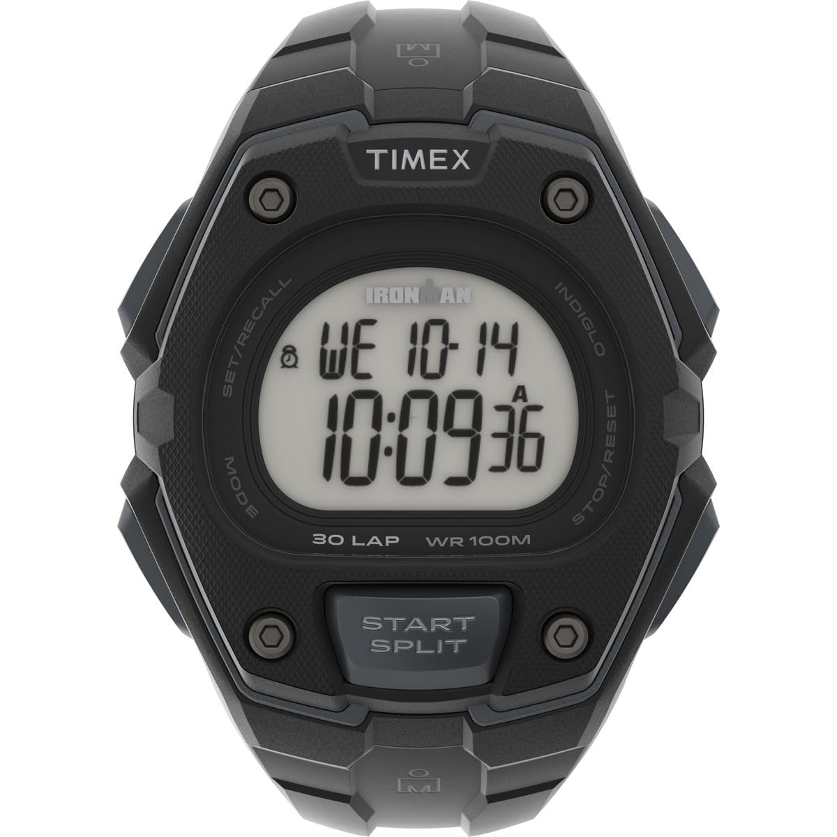 

[TIMEX] Men s Watch Timex IRONMAN Classic 30 TW5M46100 Quartz 10 ATM Water Resistant Plastic Black Dial Resin [Item]