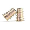 20Pcs M8 20mm Zinc Alloy Hex Drive Head Furniture Nuts Threaded for Wood Insert
