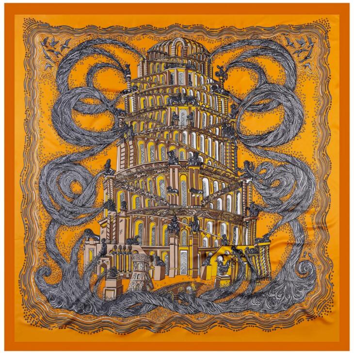 New Luxury Brand Silk Scarf Women Print Square Shawl Hijab Scarfs Female Fashion Shawls Scarves For Ladies 130*130cm