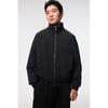 H M Funnel Neck Jacket Loose Fit Black