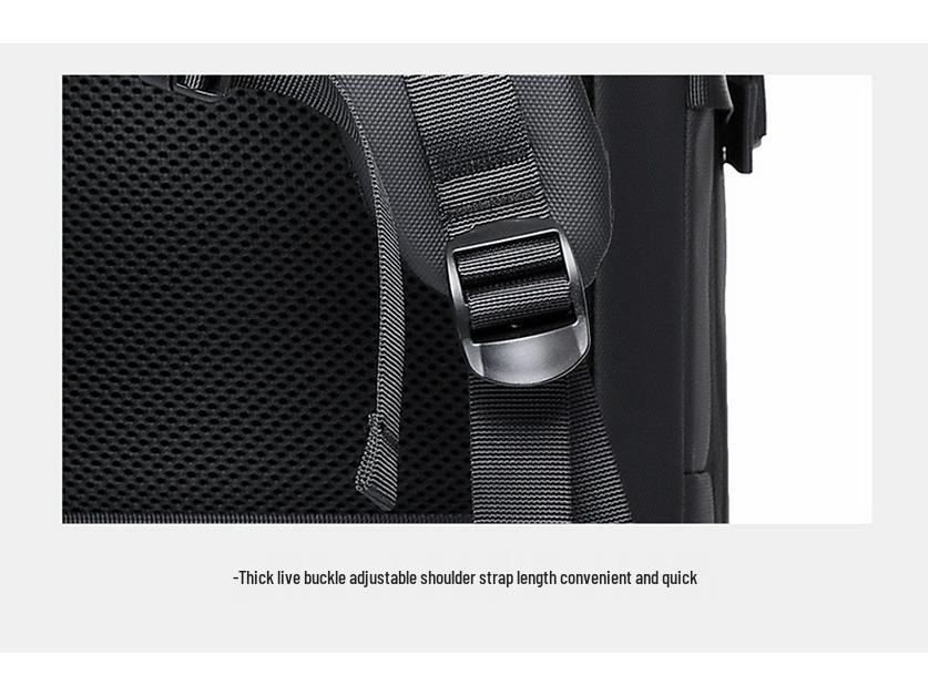 Expandable Multifunctional Business Travel Backpack - Solid Color, Minimalist Design for Cross-Border Trips