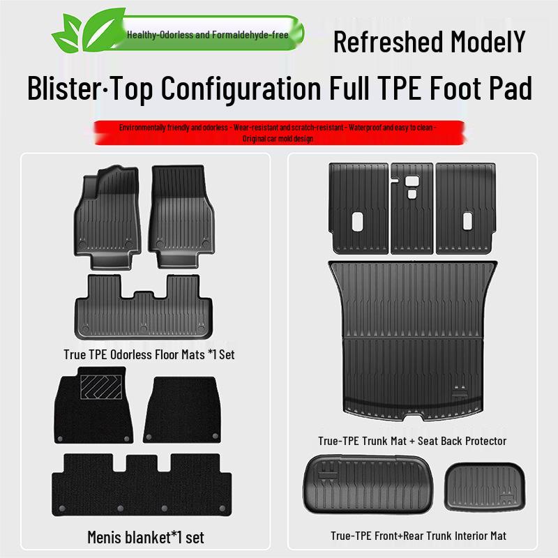 Custom TPE Trunk Mat for Tesla Model Y/3 - Front & Rear Cargo Protection