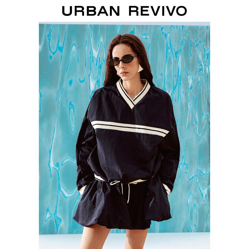 UR Women s Colorblock V-Neck Long Sleeve Blouse S