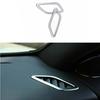 2PC ABS Silver Air Outlet Vent Trim Dashboard L&R Fit For Benz GLA CLA 2013-