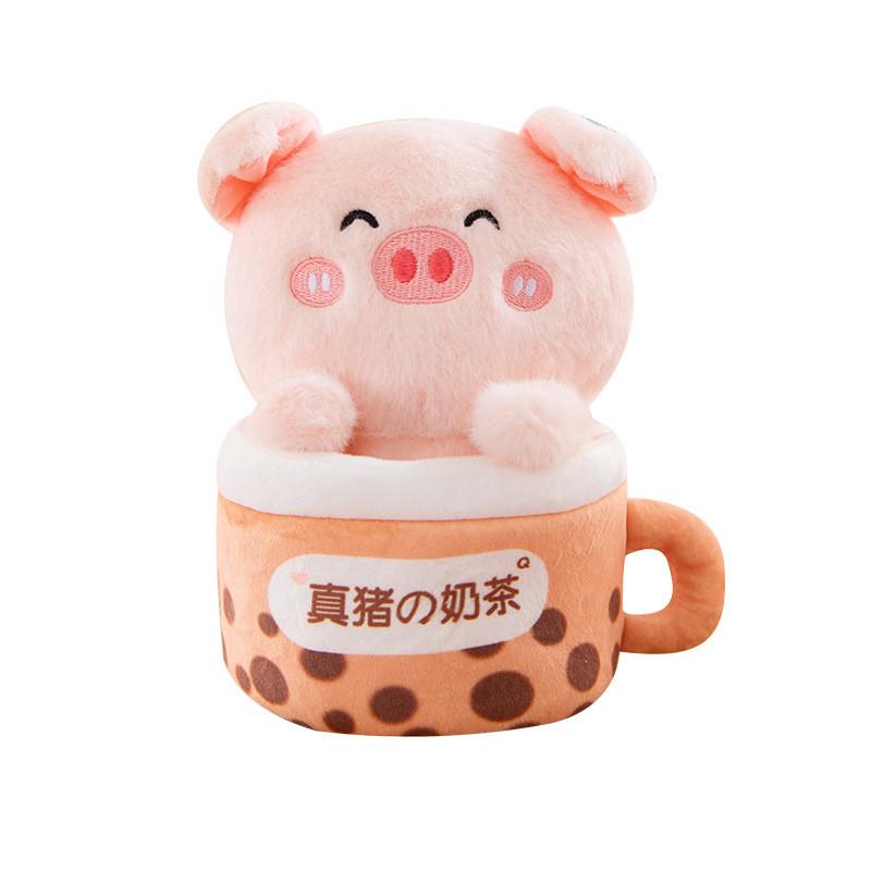 Pig Plush Toy Cartoon Character Cute Stuffed Animal Gift For Kids And Teens