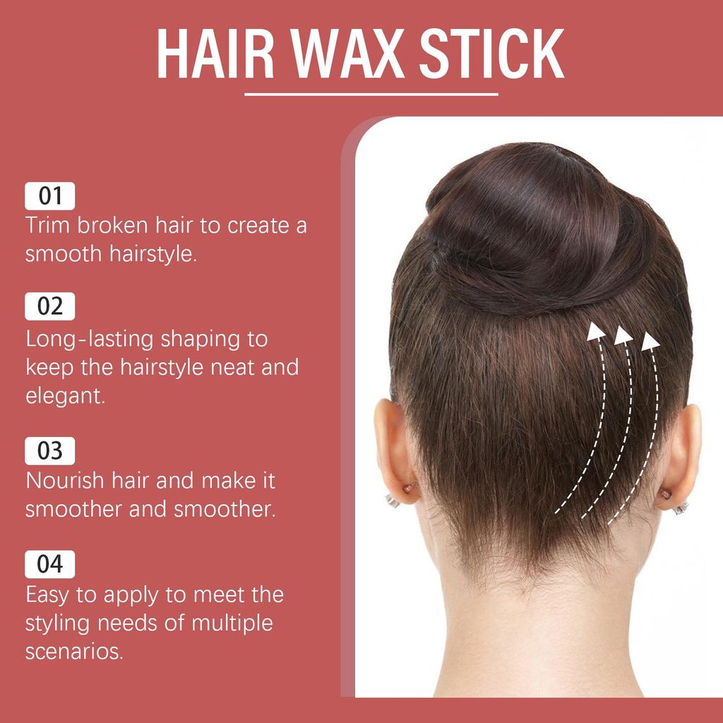 Hair Wax Stick Hair Smooth And Easy To Comb And Finish Broken Hair Natural Styling Long-lasting Hair Wax Stick