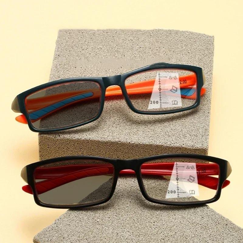 Men Women Pochromic Multifocal Reading Glasses new Trendy Square Progressive Glasses Ultralight Sports Presbyopia Eyeglasses