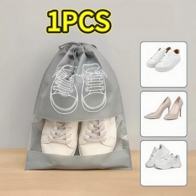 

1-30pcs Shoes Storage Organizer Bags Non-woven Travel Portable Closet Bag Waterproof Pocket Clothing Tranparent Hanging Bag M 27X36CM