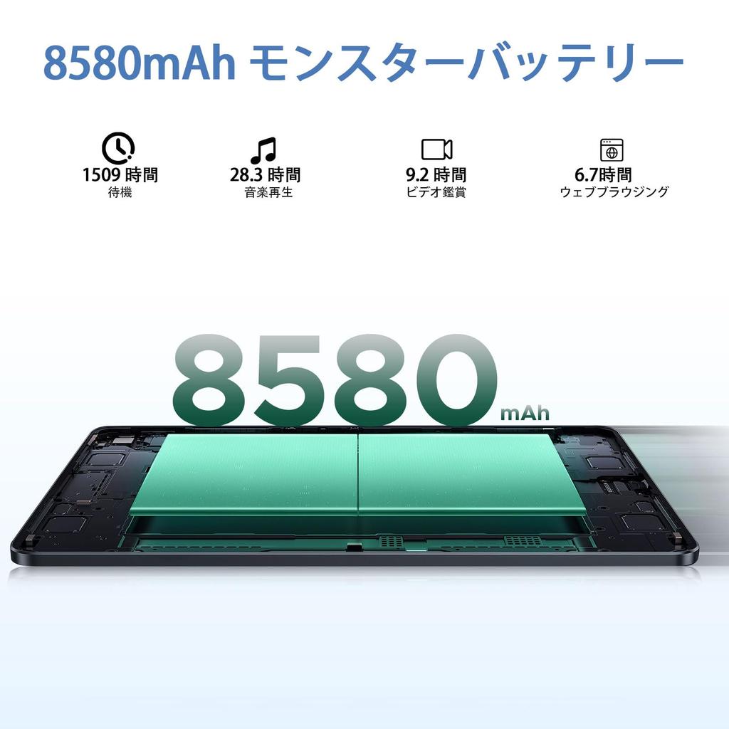 DOOGEE U11PRO Android 15 30GB 256GB 2TB TF CPU Widevine AI Algorithm 90Hz High Refresh 8580mAh Charging 5G WiFi Face GPS 11-inch Tablet, + +