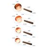 4pcs Liquid Ingredients Measuring Spoons Cups Walnut Handle Portable Bartending Gadgets