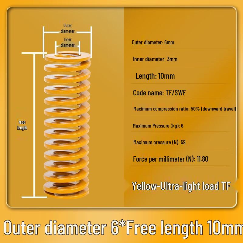 Yijiekai High-Strength Rectangular Flat Wire Mold Spring
