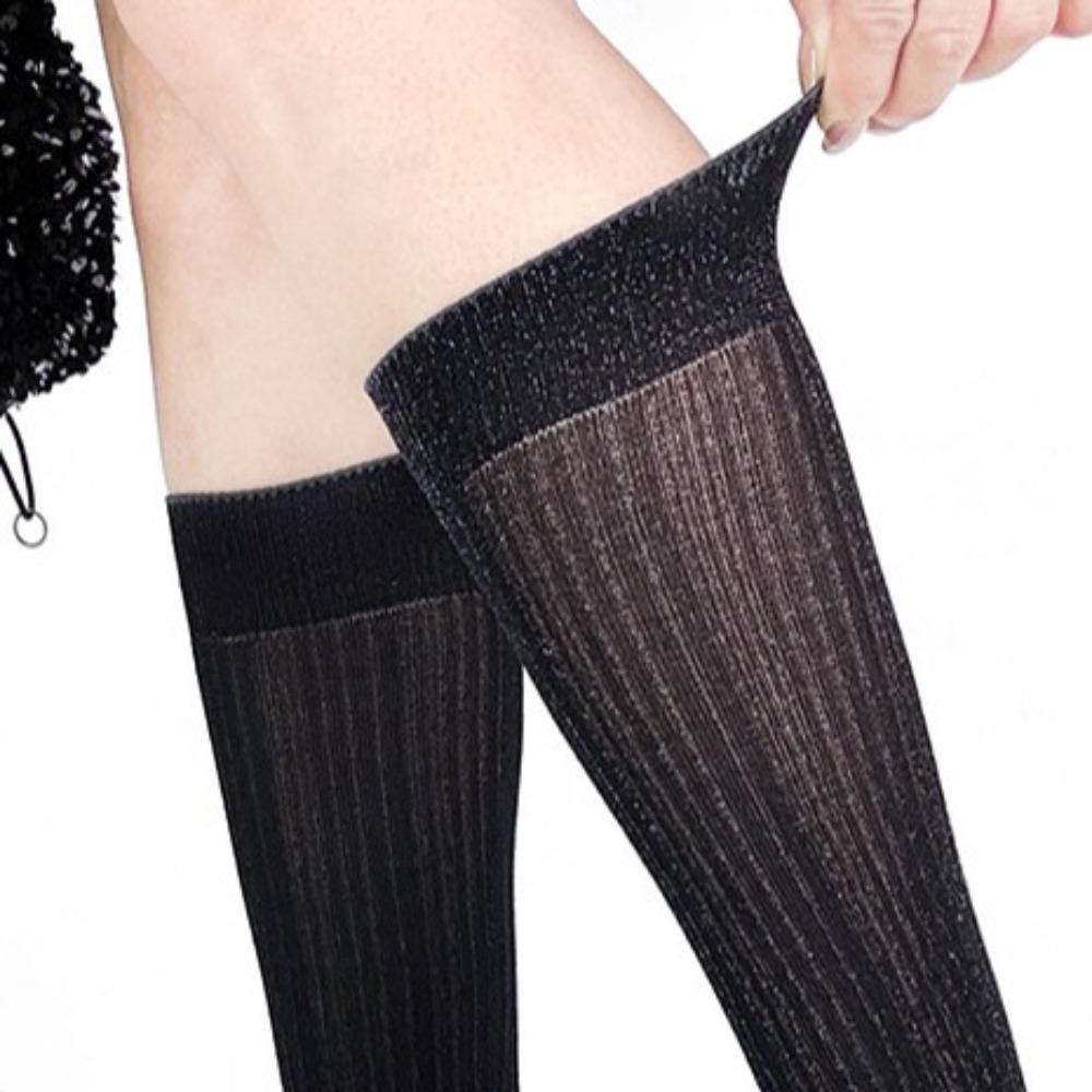 Solid Color JK Calf Socks Ultra-Thin Mid-tube Stocking Sweet Knee High Sock  Spring
