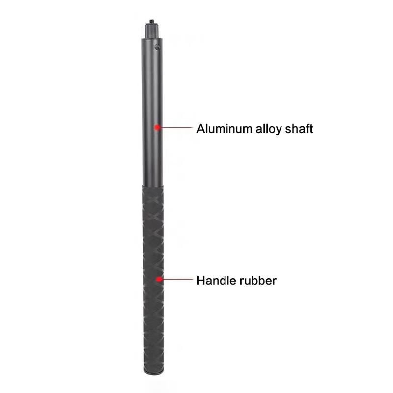 1pc Metal Invisible Extended Edition Selfie Stick Scalable Monopod For Insta 360 ONE X2/3X4 Accessories For Camera Stick Tripod