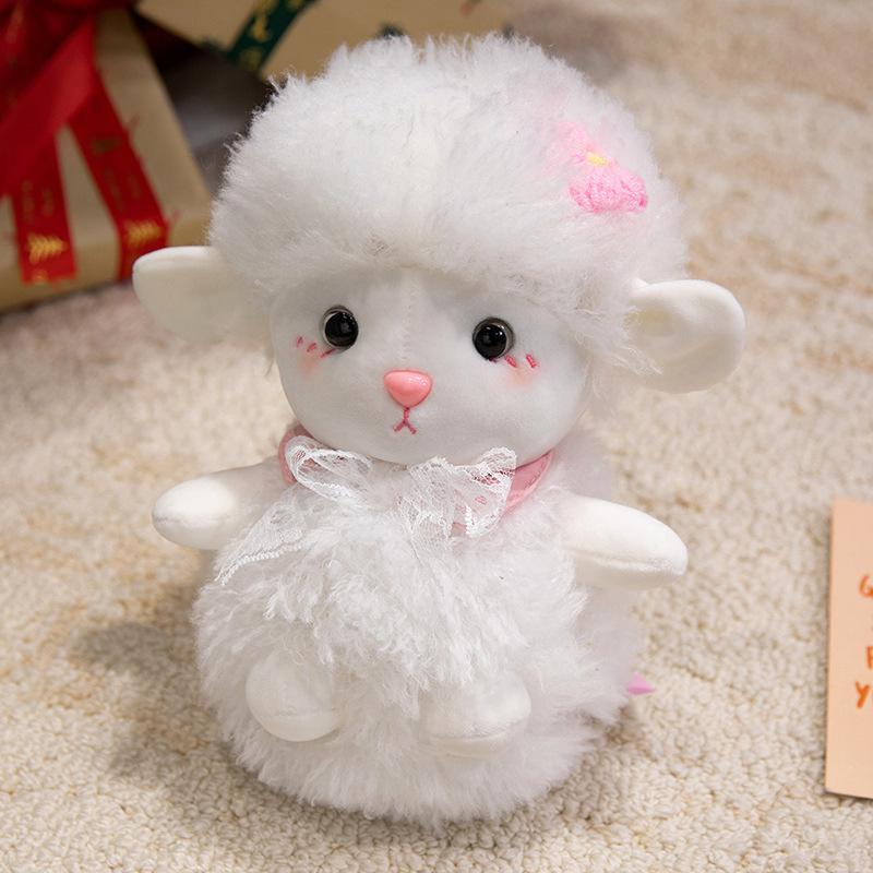 Cute Cute Lamb Doll Plush Toy Little Sheep Doll Children Soothing Rag Doll Girl Birthday Gift