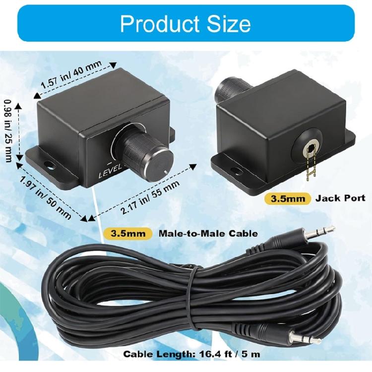 Vehicle Audios Controller Knob Car Amplifier Volumes Regulator AUX Volumes Knob Quick Install Bass Subwoofer Adjuster