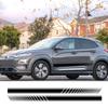 Car Door Side Vinyl Stickers For Hyundai Kona Hybrid N Line Electric Auto Graphic Stripes Racing Sport Styling Decal Accessories