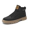 Martin boots autumn and winter new winter velvet cotton shoes casual leather shoes high-top trendy shoes