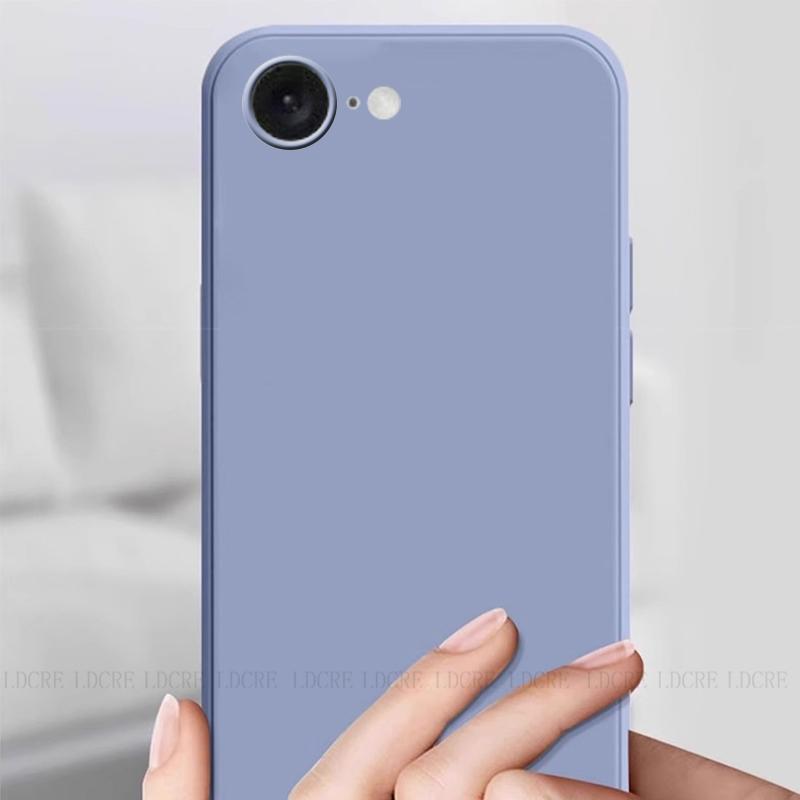 Чохол для iPhone 16e, розкішний ударостійкий, оригінальний рідкий силіконовий чохол для iPhone 16e, м'який