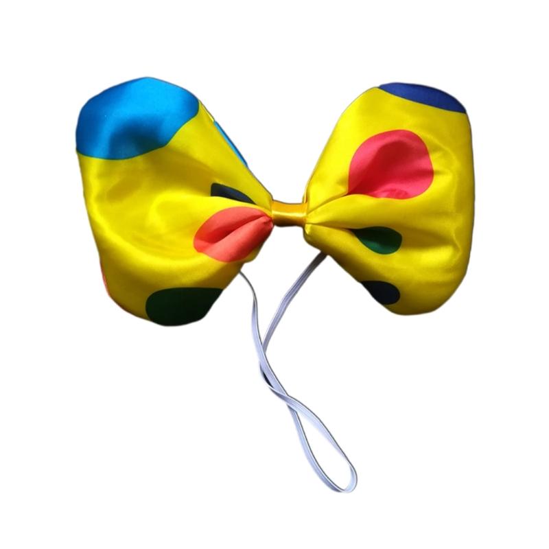 Polka Dot Bow Headband Clown Bow Tie Polka Dot Clown Tie Circus Bow Tie