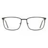 Men Full Rim Rectangle Black Eyeglasses Tt 147 02m