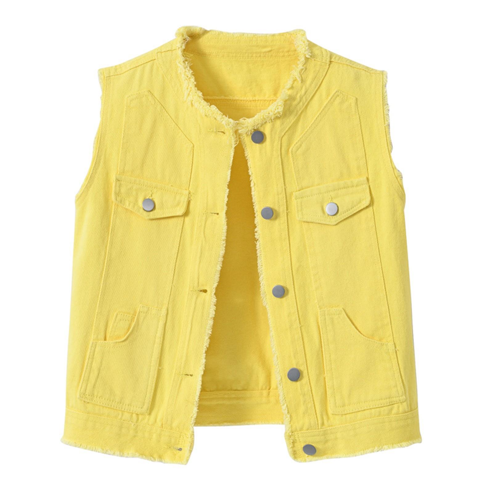 

Женская мода однотонный без рукавов с карманом короткий вязаный жилет-пальто с открытым верхом L