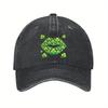 Shamrock Lips St Patricks Day Baseball Cap Adult Denim Cotton Adjustable Dad Hat Casual Outdoor
