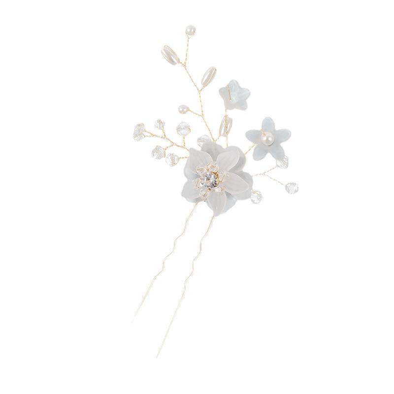 Handmade Crystal Ice Flower Bridal Hairpins