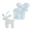Christmas Reindeer Silicone Candle Mold Handmade Candle Making Supplies DIY Epoxy Gypsum Soap Cake Baking Tools Christmas Gifts