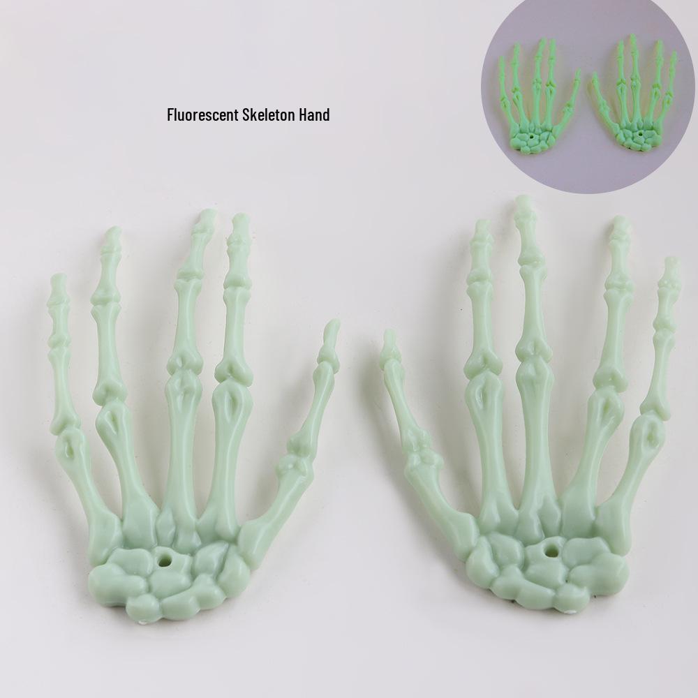 Halloween Skull Claws Skeleton Hand Band Décor with Flowers