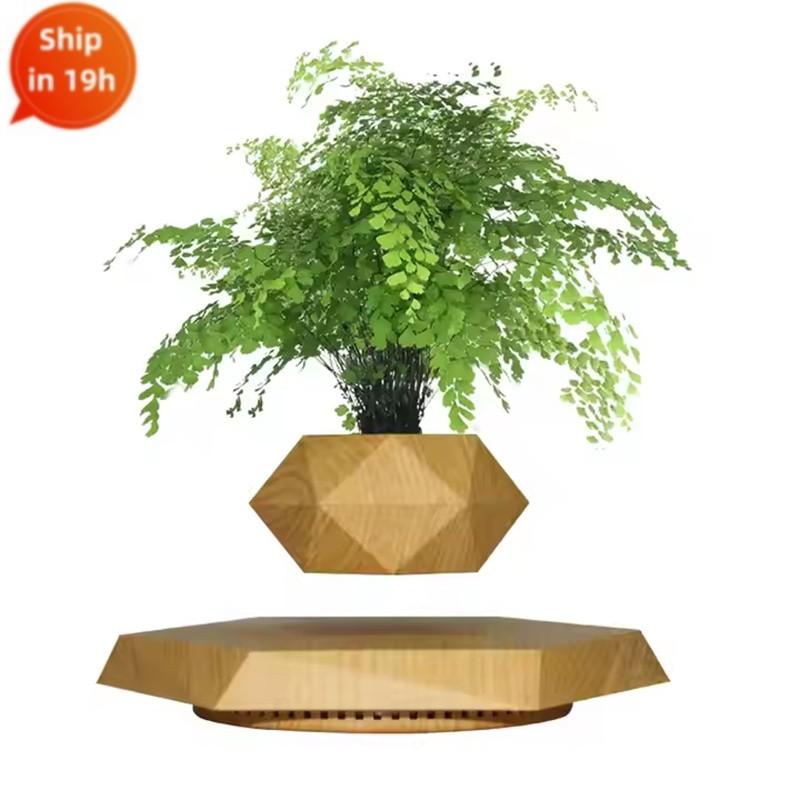 Magnetic Levitating Pot Amazing Plant Holder Floating Plant Pot for Office Home Decoration Mordern Ornaments Creative Gifts