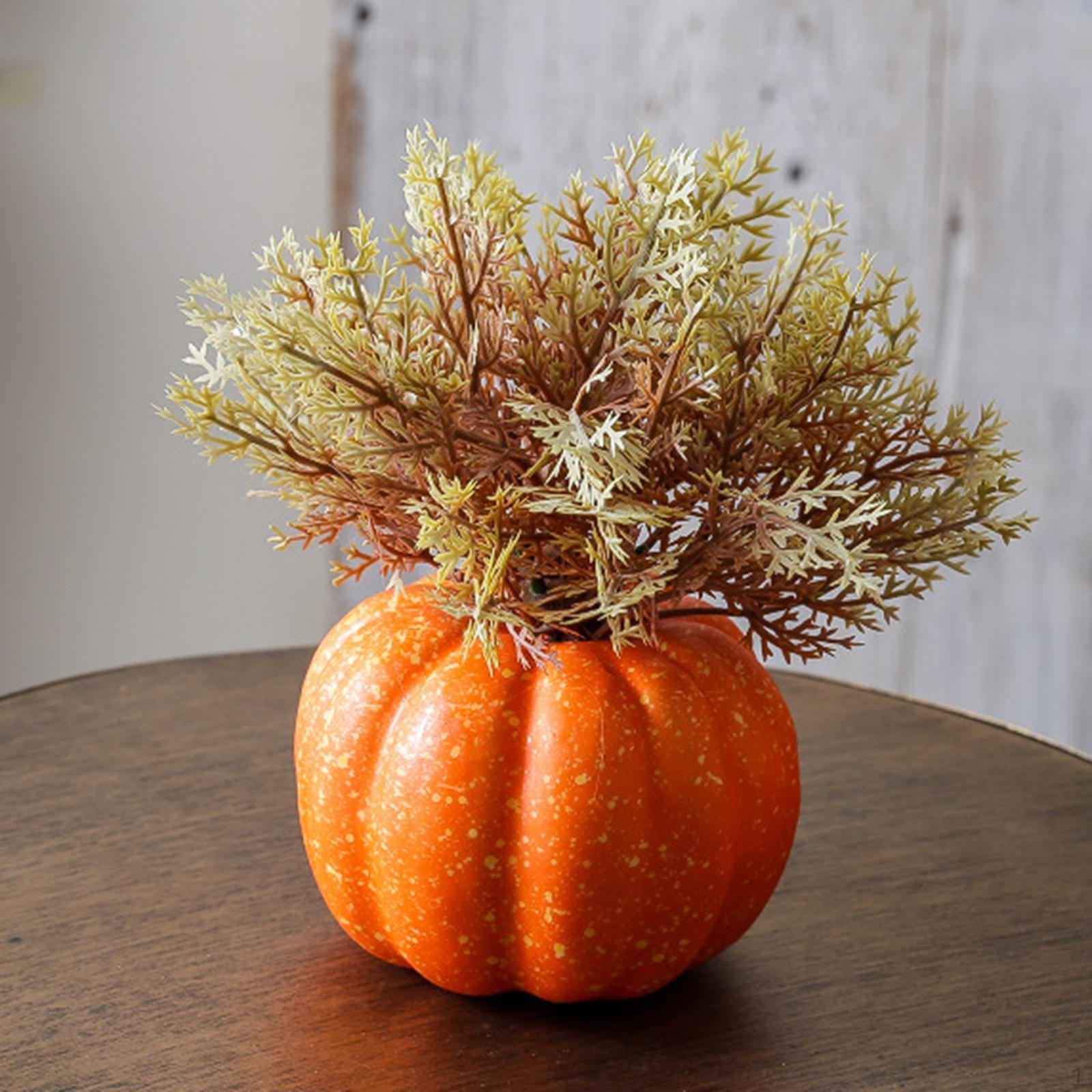 

Искусственная тыква, центральный элемент стола, украшение на День благодарения, декоративное настольное украшение для