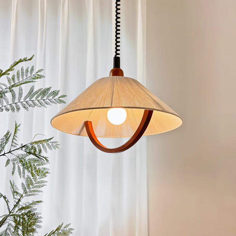 French Retro Height-Adjustable Restaurant Pendant Light