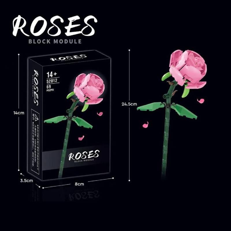 Flower Building Rose Block Toy Assembling Toys Birthdays Valentines Day Gifts