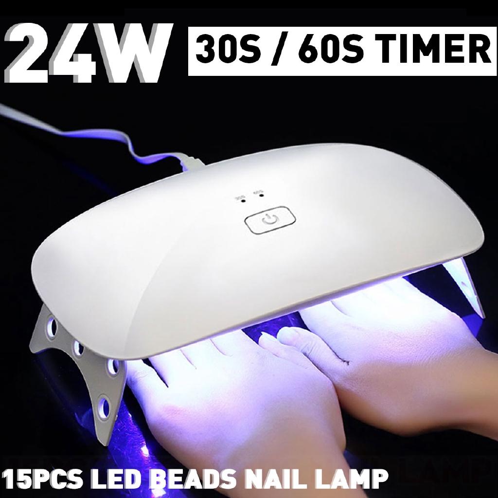 24W Faltbar 15LED Nail Lamp Salon Nail Dryer UV LED Lamp Nail Art Fashionable Beauty Curing Light
